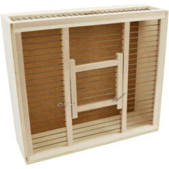 Cage De Transport En Bois 35x31x11cm -Deli Nature Magasin cage de transport en bois 35x31x11 2